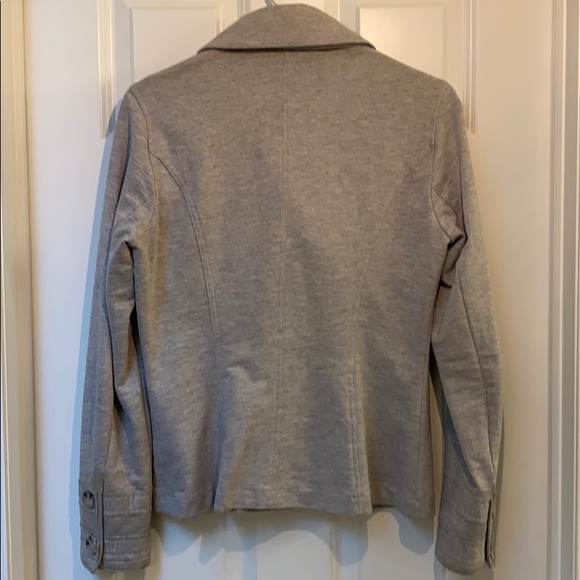 CAbi Gray Double Breasted Sweatshirt Jacket Sz SM - Picture 7 of 7